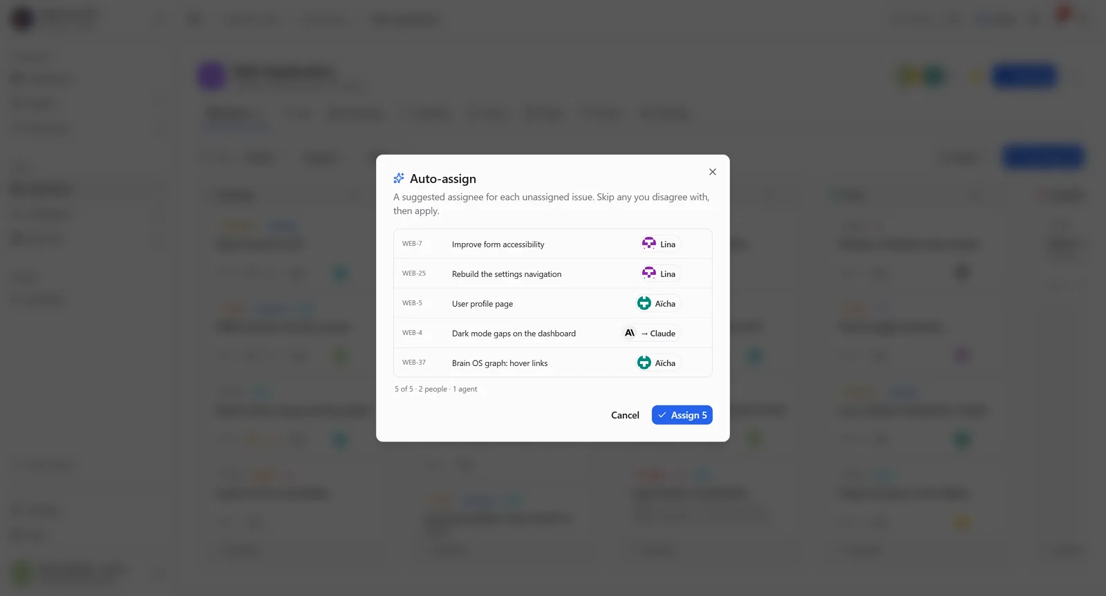 TaskForce Smart Assign: recommendations by skills, workload and availability